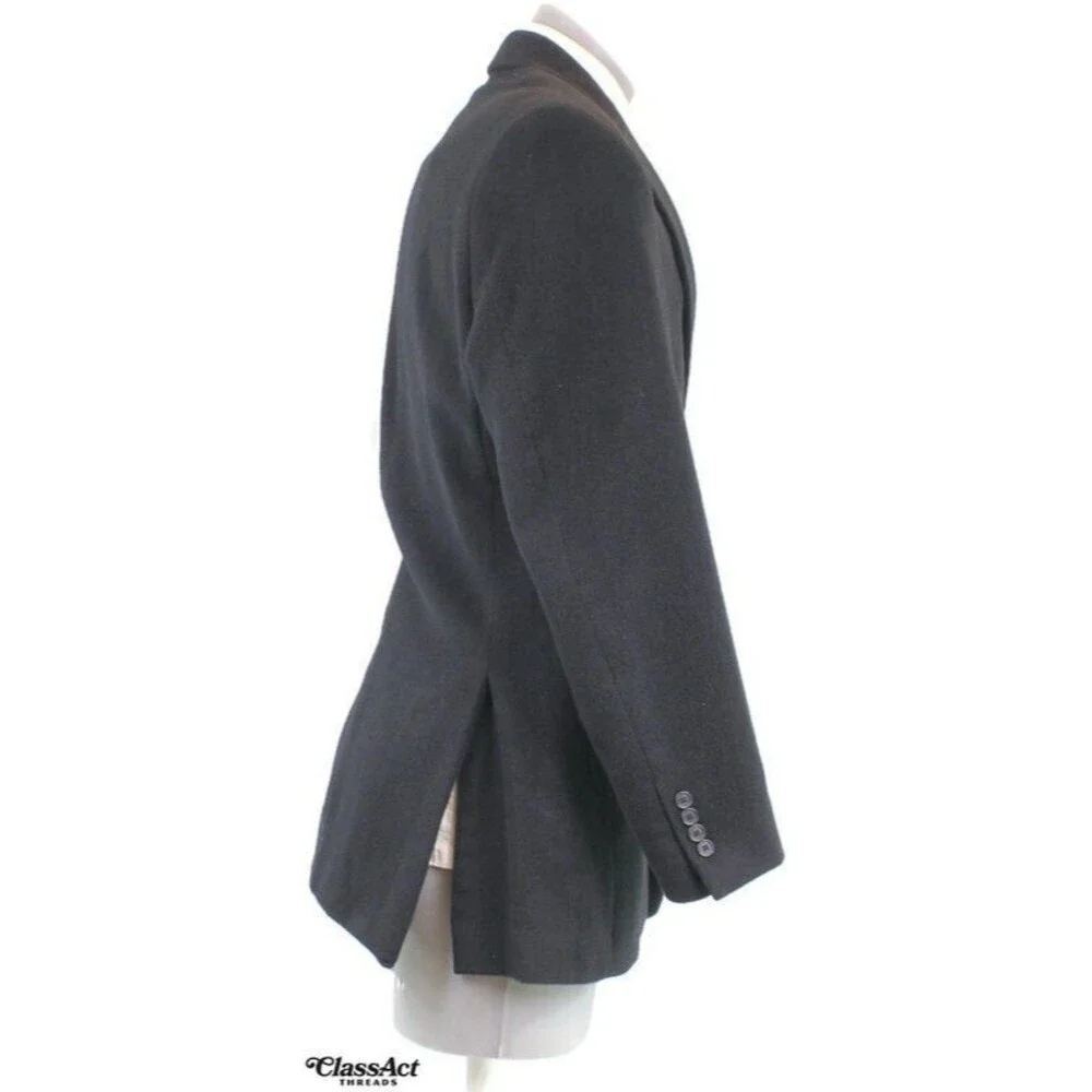 Jos A Bank Sport Coat Mens Black Camel Hair Tailor Fit Blazer Jacket 2 Btn 40L